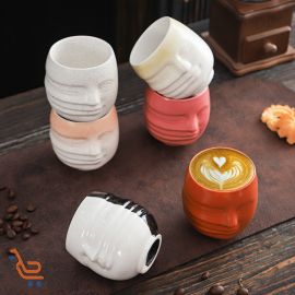 كوب قهوة سيراميك إبداعي ، كوب شاي منزلي 