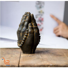 زخارف إبداعية للغرف والمكاتب بتصميم كف اليد، تمثال كفوف بصدأ شبه حقيقي