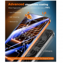 واقي شاشة زجاجي عالي الدقة مع تثبيت خالٍ من الغبار ومضاد للتجسس