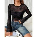 بلوزه نسائي شفافه لنمط بيوت العنكبوت