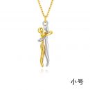 قلادة من الفولاذ المقاوم للصدأ على شكل عناق للأزواج، هدية مثالية