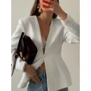 جاكيت بدلة نسائي بأكمام طويلة