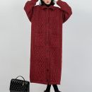 معطف طويل سميك لفصل الشتاء للنساء