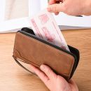 محفظه رجاليه بسحاب مزدوجه الخانات