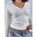 بلوزه نسائي شتويه ساده باكمام طويله