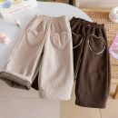 بنطلون بناتي قطني بجيوب على شكل قلب