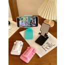 حامل هاتف سطح المكتب ، حامل قابل للطي للهواتف الذكية