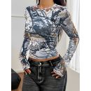 بلوزه نسائي باكمام طويله بالوان متعدده