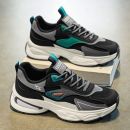 حذاء رياضي بنعل سميك مقاوم للروائح وقابل للتهوية بجزء علوي شبكي مقاوم للتآكل للرجال