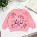 بلوزة أنيقة وجذابة بتصميم كرتوني بأكمام طويلة وياقة دائرية للفتيات