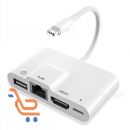 ينطبق على بطاقة إيثرنت Apple RJ45 محول عرض نفس الشاشة كابل محول HDMI OTG قارئ البطاقة الحية