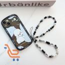 سلسلة للهاتف المحمول مع سلسلة من الخرز