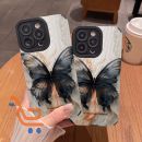 غلاف ايفون انيق مخطط برسومات فراشه